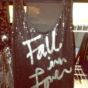⭐⭐Black and silver sequence tank⭐⭐