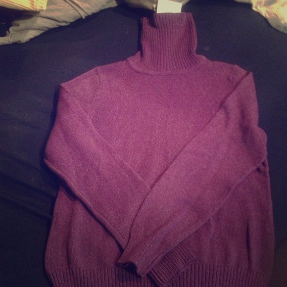 Purple turtle neck sweater