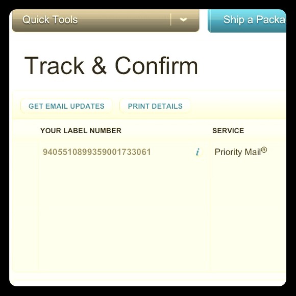 Tracking info