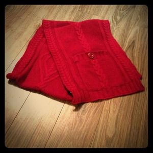 Talbots Cable Knit Pocket Scarf