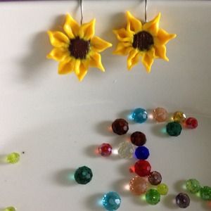 Bright beautiful earrings