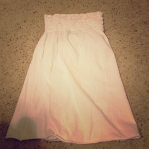 *Sold* White swim cover up size M