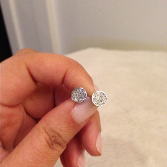 Pave CZ studs from Anthropologie