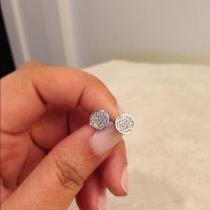 Pave CZ studs from Anthropologie