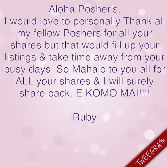 MAHALO for sharing