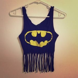 BATMAN bikini cover with fringe