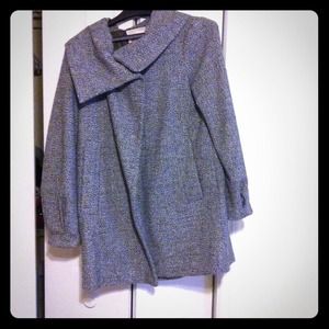 Black/white Tweed Coat