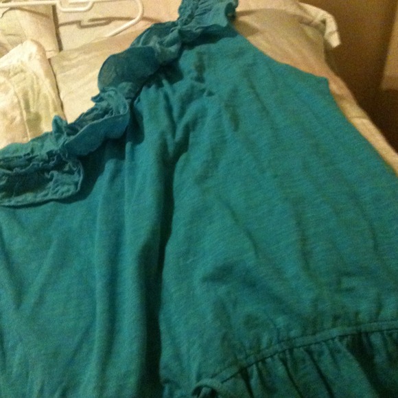 One shoulder ruffle top