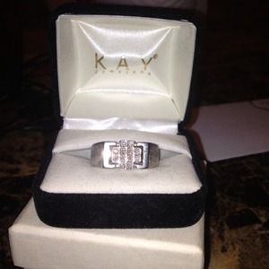 A men's diamond ring