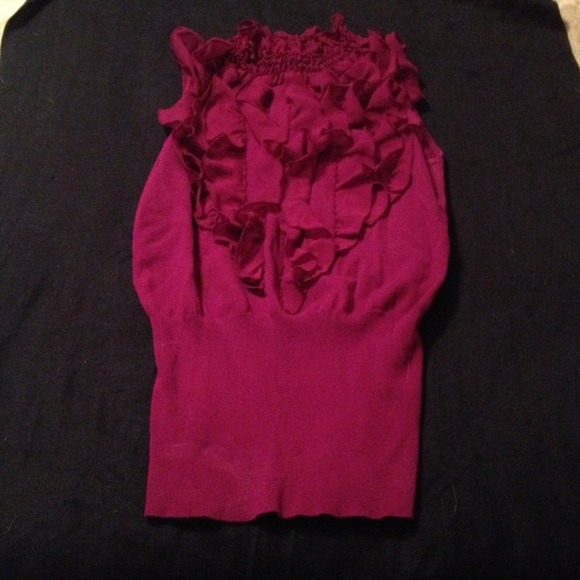Tops - 🌟Bundle 🌟for mbeaujean burgundy ruffle