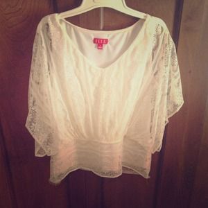 Bundle Cream colored lace blouse