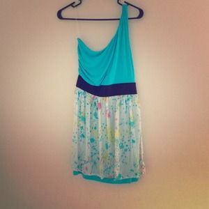 One shoulder summer dress!
