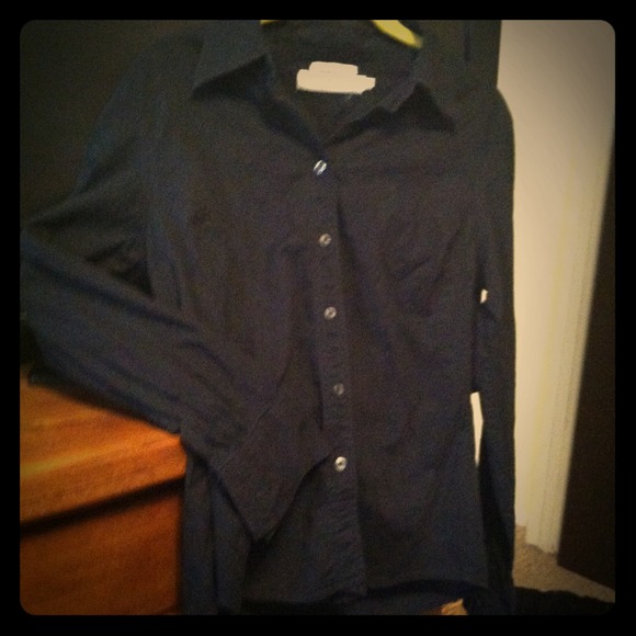 Navy Blue Blouse