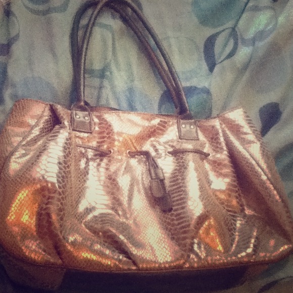 Reb'l Fleur By Rihanna Silver Handbag