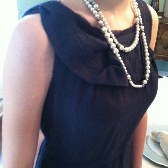 Beautiful blue Vera Wang dress - Picture 2 of 3