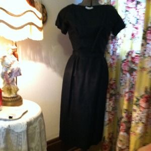 Vintage black dress 60s era