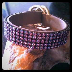 Bundle-  SWAROVSKI leather cuff  & kut jeans