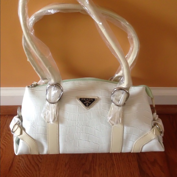 "Prada" springtime handbag, still in wrapping