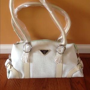 "Prada" springtime handbag, still in wrapping