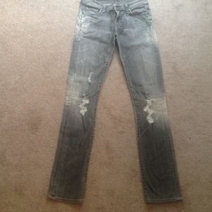 Citizens of Humanity gray distressed jeans