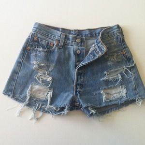 Levi's cut off shorts