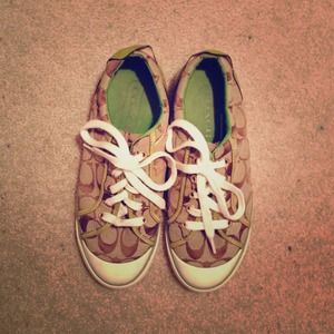 Coach Barrett Sneakers! Green&Brown