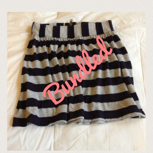 Striped mini-skirt