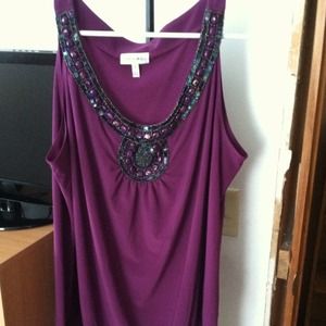 Beaded tank top