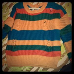 Vintage ripped style sweater