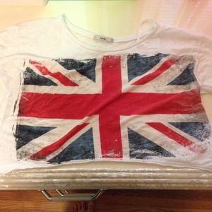 Cute British flag crop top
