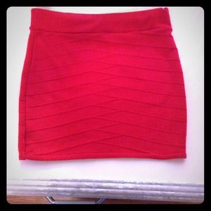 Red skirt