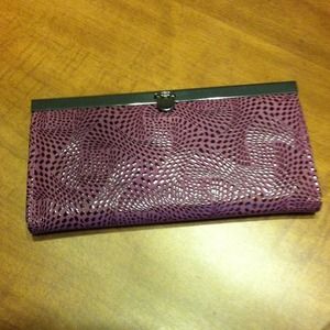 Purple clutch/ wallet