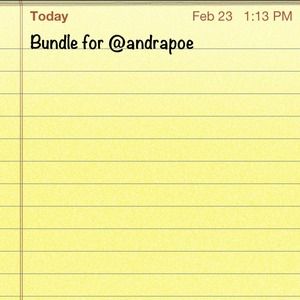 ✋🔴Bundle for @andrapoe🔴✋