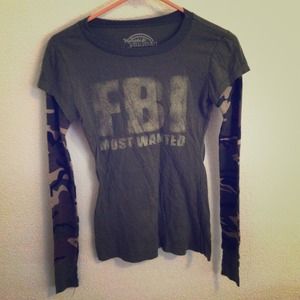 FBI wanted Camo long sleeve