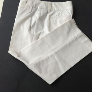 Tommy Hilfiger White Cotton Cropped Pant (Sz. 4)