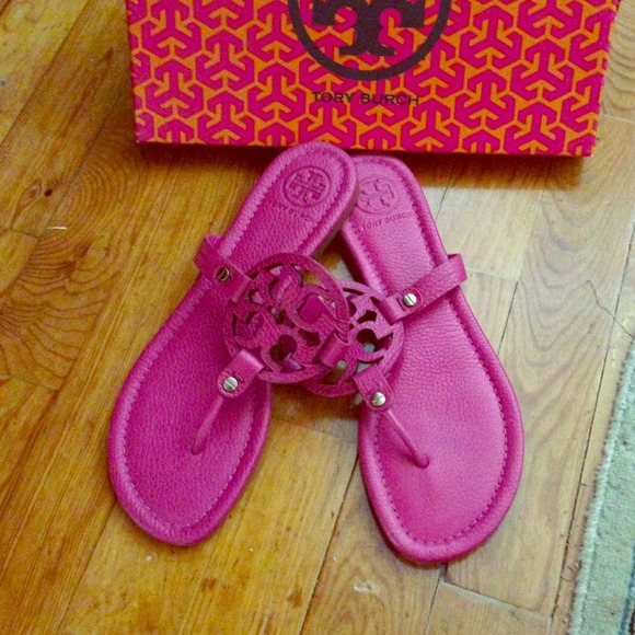 Tory Burch "Love Pink" Miller sandals