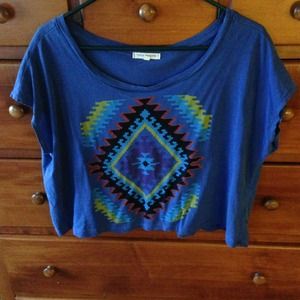 Urban outfitters Aztec print crop top!