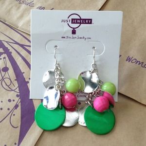 Just jewelry dangle earrings. Never worn