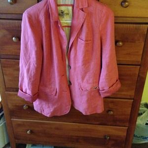 Peach hollister blazer! New with tags!!