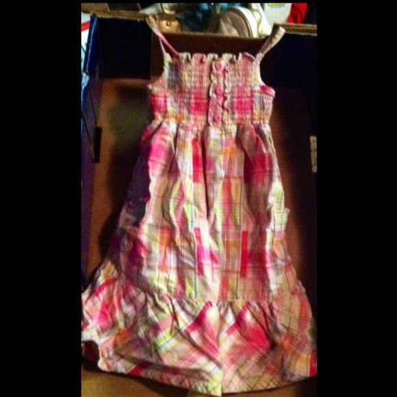 CUTE FADED GLORY PLAID SUMMER DRESS. SIZE 5T EUC ☀ - Picture 1 of 2