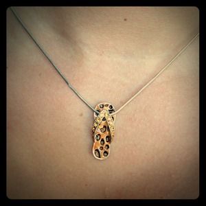 Leopard Flip Flop Pendant