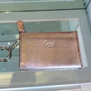 Authentic Coach credit card/keychain wallet