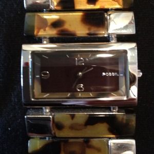 Fossil tortoise link watch