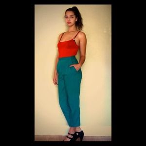 SALE  Vintage Sheer Crimson Camisole One-Size: