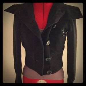 Express Wool Button Up Blazer