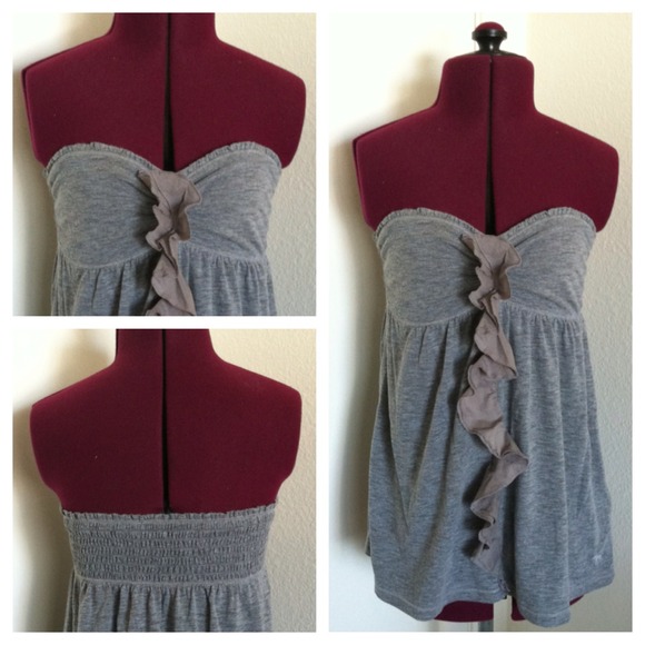 A&F Strapless Ruffle Top - Picture 2 of 4