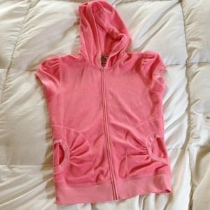 *REDUCED* Juicy Couture shortsleeve hoodie size M