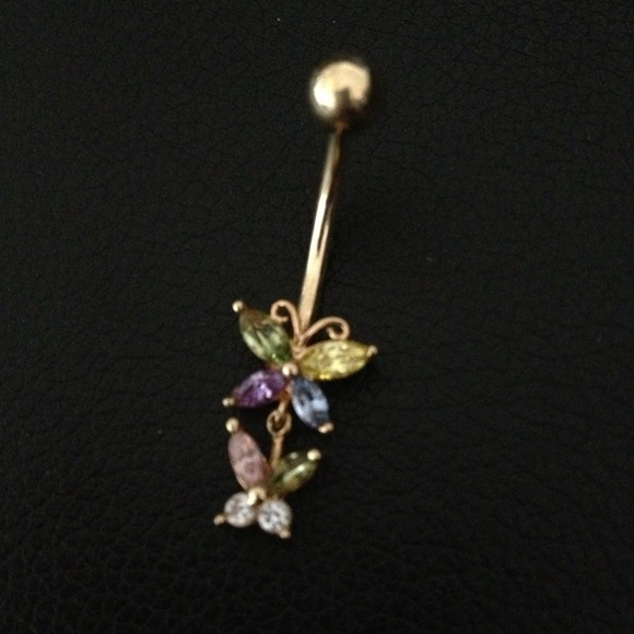 14K Gold Belly Ring