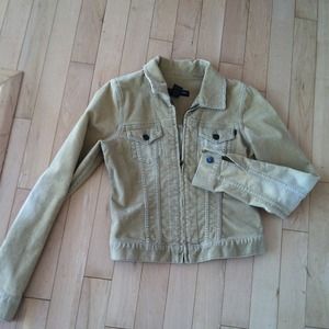 Abercrombie & Fitch corduroy tan jacket size XS