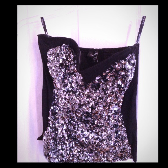 ❌SOLD❌Bebe sequins corset top